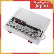 ANEX 19mm Offset Adapter Ratchet Wrench Multi-Set with Case (AOA-19S3)【Direct from Japan】
