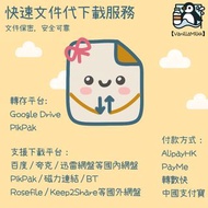 百度網盤、夸克網盤、迅雷網盤、PikPak、Rosefile、Keep2Share等代下載服務 | 快速上傳Google Drive