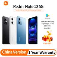 【1 Year Warranty】Panniling Redmi Note 12 5G  Phone [8GB RAM | 256GB ROM] Snapdragon 4Gen1  5000mAh 33W fast charging Samsung OLED eye protection screen