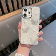 เคส OPPO Reno 14 13 5G เคส OPPO Reno 14 13 Pro 5G เคสโทรศัพท์กันกระแทกเปลือกแข็งผีเสื้อหรูหรา