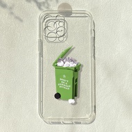 Creative Trash Can Suitable for Apple 14 Huawei p50 Xiaomi 11OPPO Glory vivox60 OnePlus 9r Phone Cas