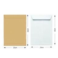 Ribbed Manila Brown/ Super White Envelope 100gsm 9x12.75"/229x324mm A4 Size 10pcs / 10x13"/10x15" 10