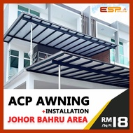 ACP Awning Basic Package With Installation &amp; Materials Roofing (Per Sq Ft) (Johor Bahru ONLY)