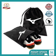 mizuno backpack shoes bag waterproof football futsal storage  drawstring bag Kasut Cover Beam Mouth 
