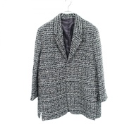 【二手】Dior Cannage羊毛混紡粗花呢外套，483C253C6118，海軍藍，其他，粗花呢外套，女士，二手