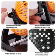 Olove Large Traditional Bingo Game Family Lottery Game Revolving Dispenser Cards Ball Balls Machine 
