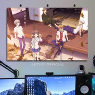 HONDA TOHRU ANIME ROOM DISPLAY 45X30 MULTI PANEL | FRUITS BASKETBALL MOVIE ROOM POSTER | Calligraphy