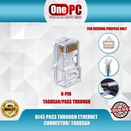 RJ45 PASS THROUGH ETHERNET CONNECTOR/ TAGUSAN