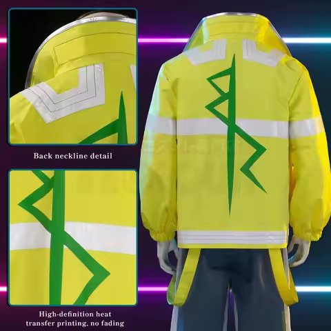 ★DHL Cyberpunk Edgerunners Game Anime David Martinez Cosplay Costume Stand Collar Jacket Hoodie Casu