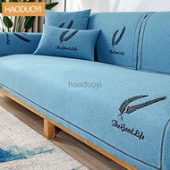 Embroidered Cotton Linen Fabric Sofa Cushion Sofa Cover Sofa Towel  Couch Cover Seat Cover for Living Room Corner Sofa Towel