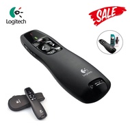 Logitech R400 USB Wireless Presenter Red Laser Pointer 2.4GHz Remote Control Pointer Pen for PPT Pre