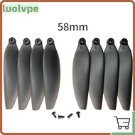 LUOLVUO Folding Propeller Blades, 58mm/66mm Black Remote Control Drone Parts, Plastic Universal Quad