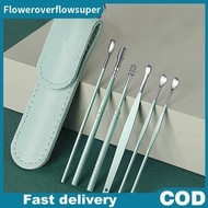 FSMY 6 Pcs Ear Cleaner Kits Earpi Stis Earwax Remover Ear Pi Cleaning Ear Cleanser Spoon Earpi Beaut