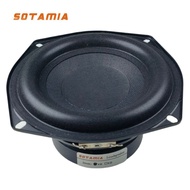 SOTAMIA 1Pcs 5.25 Inch Subwoofer Audio Speaker 4 Ohm 50W Super Bass Home Music Loudspeaker DIY Hifi 