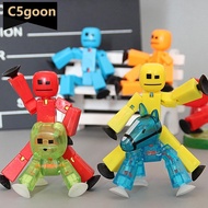 C5GOON Suction Cup Stickbot Toys Sticky Robbot Toys For Boys Stick Bot Funny Deformable Action Figur