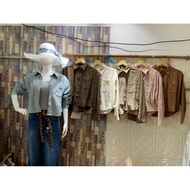KEMEJA ALO INNER SHIRT/ IMPORTED CROP SHIRT/ LATEST WOMEN'S SHIRT