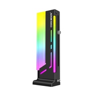 Coolmoon CM-GH2 RGB Vertical Graphic Card Stand GPU Holder Built-in ARGB Strip Adjustable Length Height Support Frame