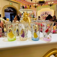 迪士尼公主 花茶杯 茶杯 玻璃杯 水杯 水壺 水樽 belle 貝兒 長髮公主 rapunzel 白雪公主 snow white ariel 美人魚 小魚仙 擺設 裝飾 公仔 實用 家居 日用品 禮物