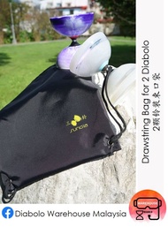 【Sundia Waterproof Drawstring Bag / Pouch 三铃 防泼水 束口袋】2颗 铃装 2 diabolo handsticks 棍袋 / juggling balls 