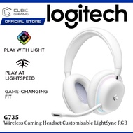 LOGITECH G735 WIRELESS GAMING HEADSET WITH LIGHTSPEED / BLUETOOTH / CUSTOMIZABLE LIGHTSYNC RGB LIGHT