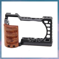 [hotkeystore.]  A6400 / A6300 / A6100 / A6000 Wood Handle Metal Camera Cage Stabilizer Rig Spare Par