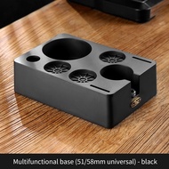 BINCOO Coffee Tamper Base Set Grounds Knocking Bucket Storage Base Coffee Machine Handle Bracket Tam
