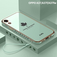 Casing  for  OPPO A37 A37f A37fw A37m Soft Silicont TPU Phone Case New Design Maple Leaf delicate shockproof Back Cover elegant send free lanyard