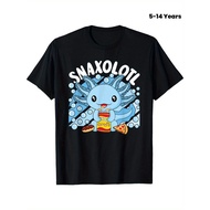 Snaxolotl Axolotl Funny Axolotl Lover Kawaii T-Shirt SDPX
