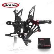 Arashi CNC Adjustable Rearset For KAWASAKI Ninja ZX-10R ZX1000 / ABS 2016 - 2024 Motorcycle Footrest