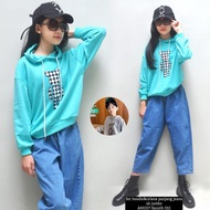 AM007 Jeans Trousers Hoodie Suit