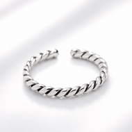 Authentic 925 Silver Toe Ring Ring Wanita Model Simple Adjustable IronTALI S925Ring