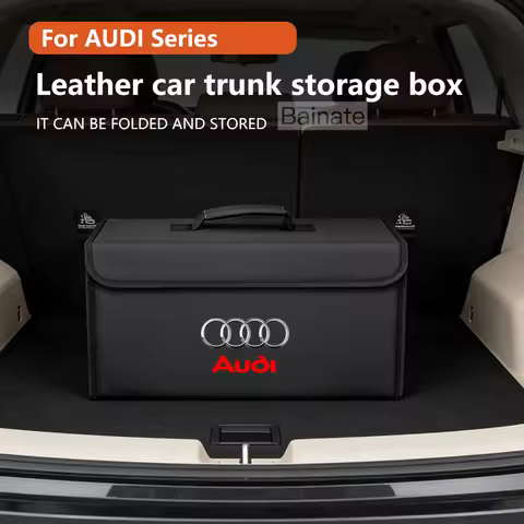 Car Trunk Storage Box For Audi A1 A3 8P A4 A5 A6 C7 A7 S3 S7 Q2 Q3 Q5 Q7 Q8 SQ5 RS3 RS6 Storage Bag 