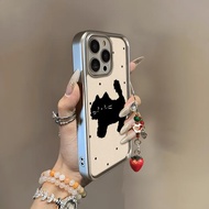 適用蘋果16手機殼秋冬新款iphone16promax小眾高級感15plus女款可愛14Pro貓咪不撞款13pm全包12防摔11軟殼lv