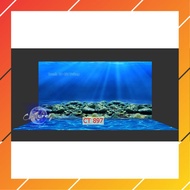 3d painting. stickers for aquariums, arowana fish tanks (back painting)