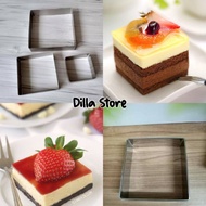 Square BreadRing / Mini CakeRing 8x8 / Cake MoldRing Size 10x10x3cn