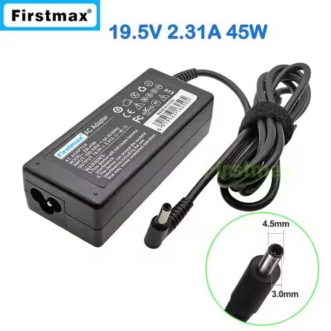 Laptop Power Supply 19.5V 2.31A 45W Charger for Dell Vostro 14 3401 P132G 3468 5468 5471 P76G P75G P