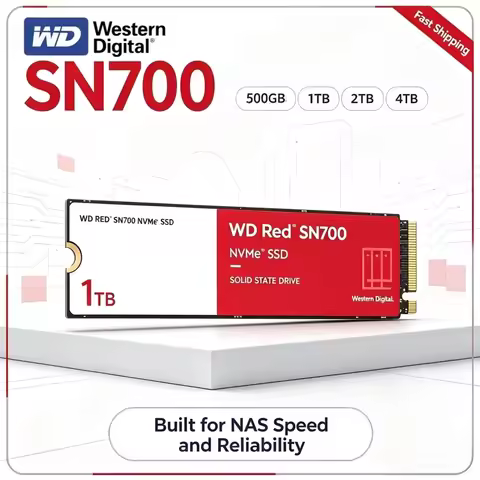 WD Red SN700 Western Digital M.2 2280 PCIe4.0 NVMe SSD Smooth Transmission NAS Optimized Storage 500