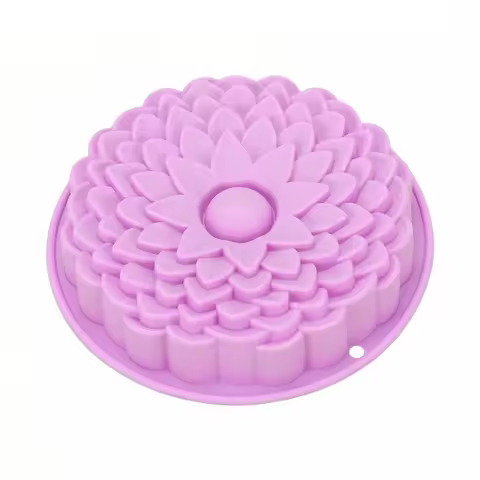 3D Flower Baking Tray Silicone Cake Molds Form Mousse Pizza Pan Large Bakery Dish Bakeware Tools DIY