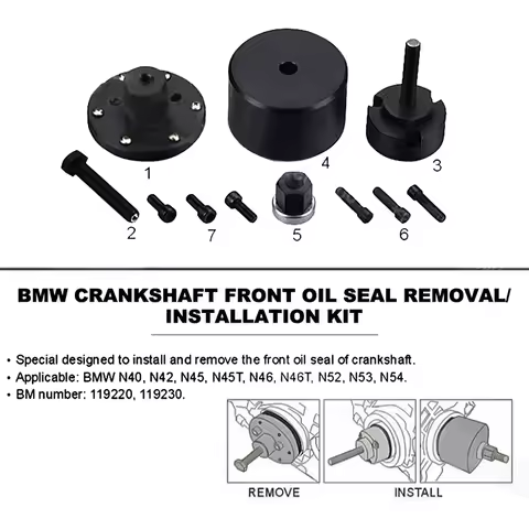 Front Crankshaft Oil Seal Removal Installer Tool For BMW N40 N42 N45 N46 N52 N53 N54 Engine