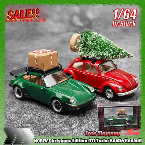 In Stock Norev 1:43 Christmas Edition 911 Turbo Beetle Renault Miniature Die-Casting Model Children'