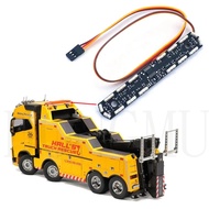 The Roof LED Warning Light Engineering Lights for 1/14 Tamiya RC Truck VOLVO F16 56362 750 8X4 Heavy