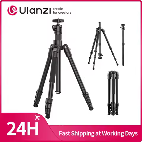 Ulanzi TT53 Traveler-Uka Tripod Portable Tripod Selfie Stick for DSLR Camera for Travel Photography 