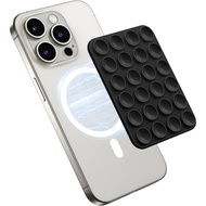 GONEZ Magnetic Suction Cup Phone Mount for Case Removable Silicone Sticky Grip for iPhone Hands-Free
