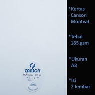Watercolor Paper / Canson Montval Paper 185 gsm A3 Size