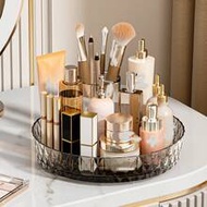 360° Rotating Makeup Organizer Tray, Multi-Functional Desktop Storage Box, Large Capacity Visible Ba