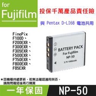特價款@趴兔@Fujifilm NP-50 副廠電池 FNP50 X20 XF1 與Pentax D-Li68共用