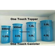 Tupperware One Touch Cannister Blue