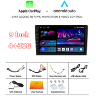 (4+32G)9 นิ้ว 2din Android  13 รถวิทยุเครื่องเล่นมัลติมีเดีย 2.5D เครื่องเสียงติดรถยนต์สเตอริโอนำทาง