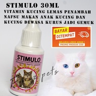 obat Vitamin Kucing Lemas Penambah Nafsu Makan Anak Kucing Dan Kucing Dewasa Kurus Stimulo - 30 ML