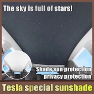 Tesla special sunshade is applicable to Tesla Model y/3 skylight sunshade mesh coated with silver cl
